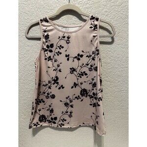 EMERY ROSE Womens Tank Top Pink /Floral Sleeveless Size Small-NWT